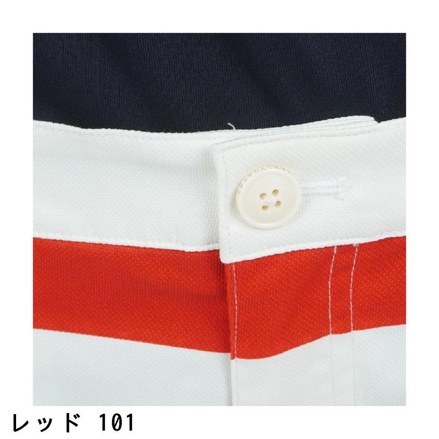 パーリーゲイツ PEARLY GATES ストレッチドビー ボーダープリント ショートパンツ レディスの画像