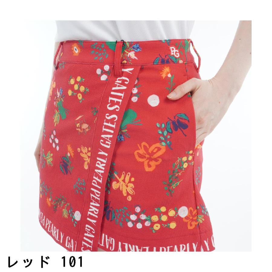 PEARLY GATES（パーリーゲイツ） ビオ花柄 ストレッチカルゼ スカート