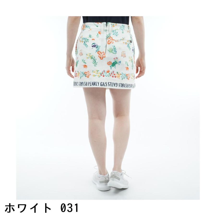 【SWsale】PEARLY GATES♡花柄スカート リボン付き CAROLINA GLASER（カロリナ グレイサー）フラワーリボン スカート