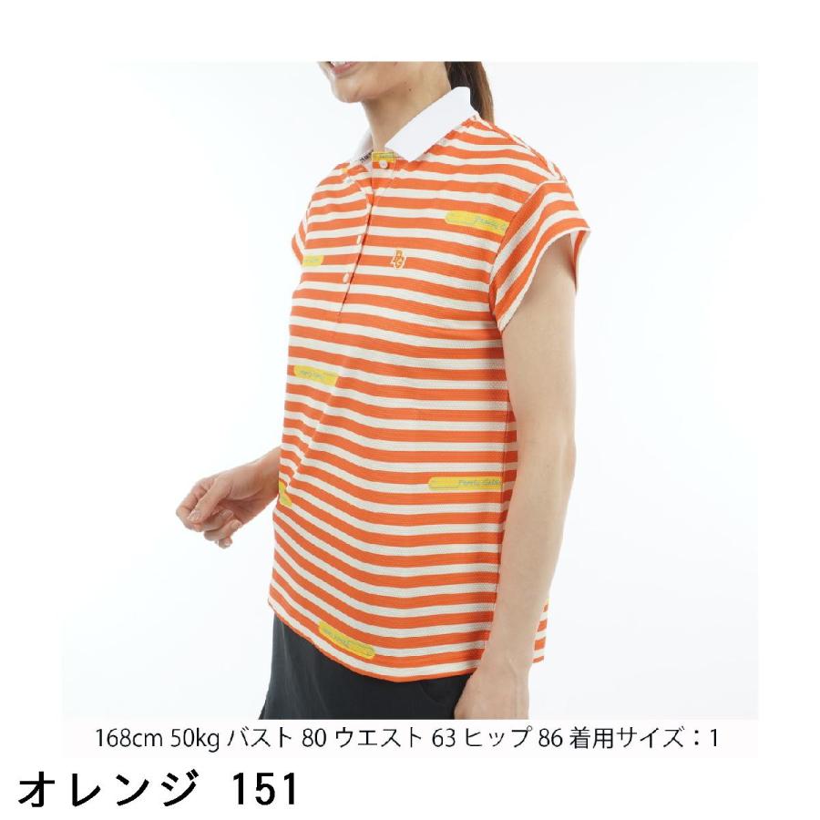 パーリーゲイツ夏用ストレッチパンツボーダーポロセット