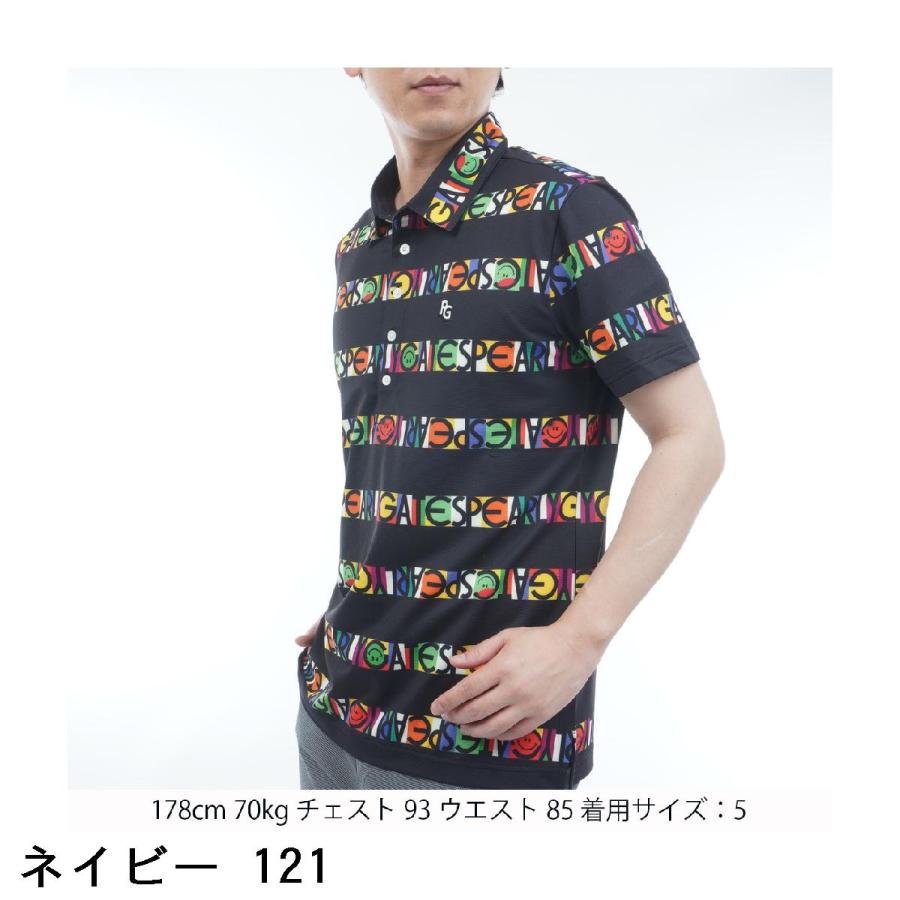 美品【PEARLY GATES】ビオニコシールボーダー半袖ポロシャツ PEARLY GATES（パーリーゲイツ） ビオニコシールボーダー 半袖