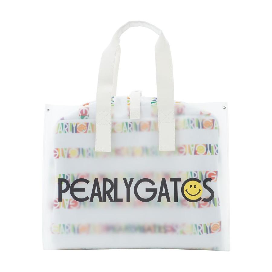 PEARLY GATES ボーダー柄 ロッカーバッグ　ニコちゃん PEARLY GATES（パーリーゲイツ） ビオニコシールボーダー柄 ロッカー