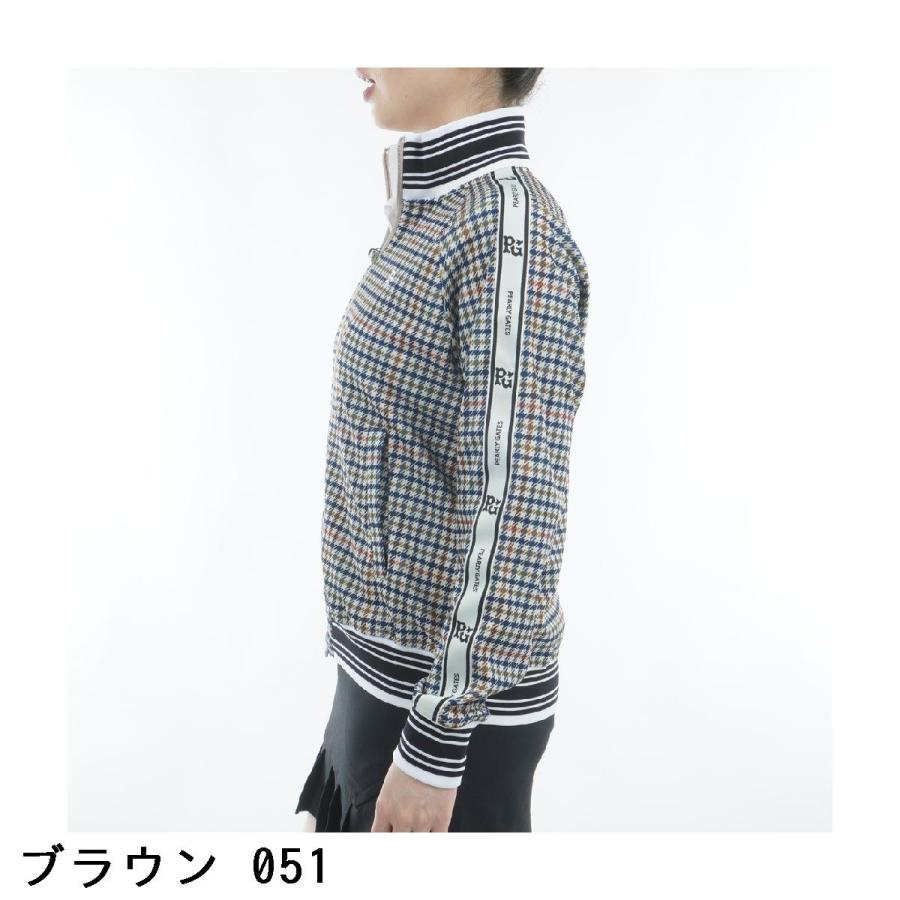 PEARLY GATES チェック柄ジャケット Peストレッチメッシュフルジップジャケット ＜ガンクラブチェック柄