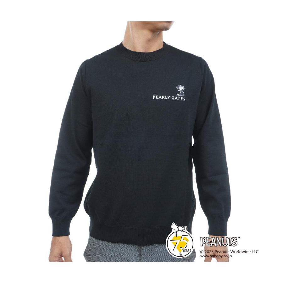 PEARLY GATES × Snoopy セーター PEARLY GATES（パーリーゲイツ） PEARLY GATES SNOOPY 部分ジャカード