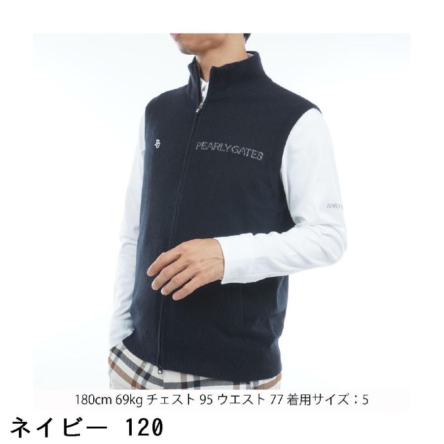 新品PEARLY GATES サイズ1カシミヤ混総柄ニットベスト ¥37.400 PEARLY GATES（パーリーゲイツ） ローカルポリ 線画馬柄ニットベスト