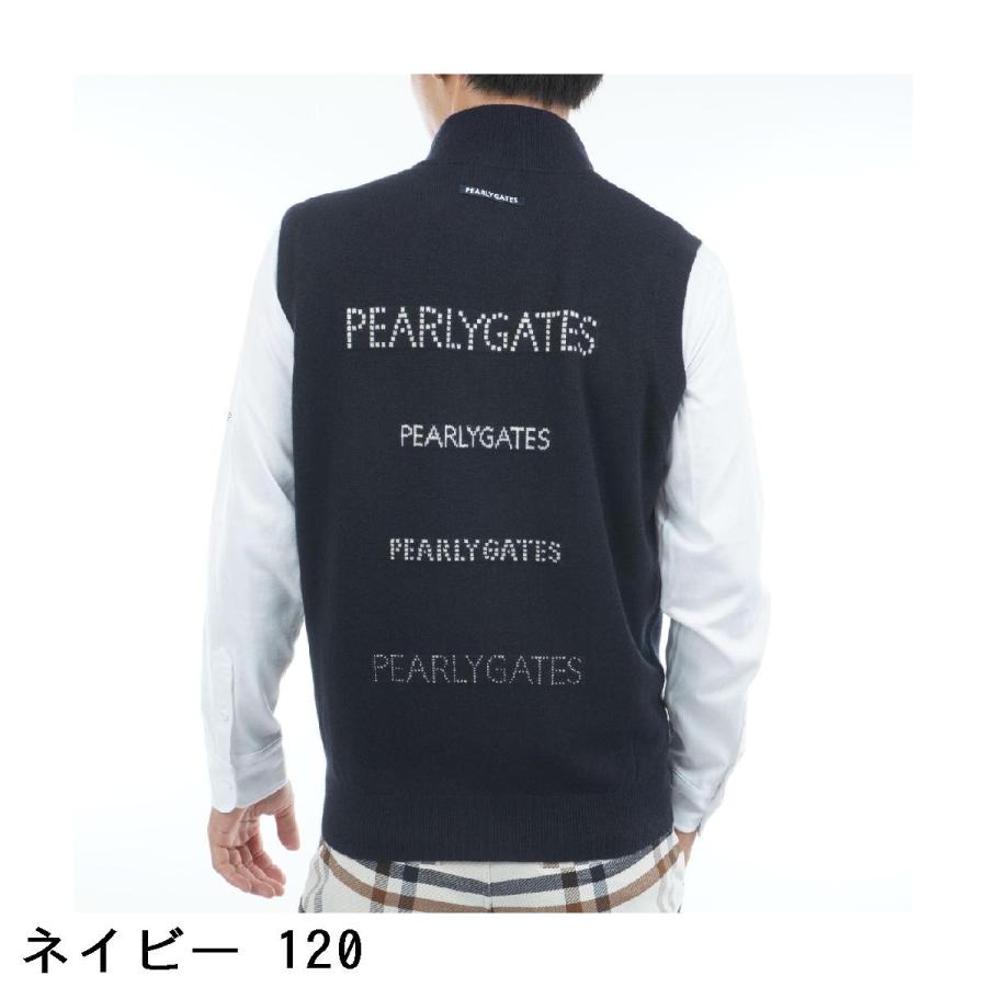 新品PEARLY GATES サイズ1カシミヤ混総柄ニットベスト ¥37.400 PEARLY GATES（パーリーゲイツ） ローカルポリ 線画馬柄ニットベスト