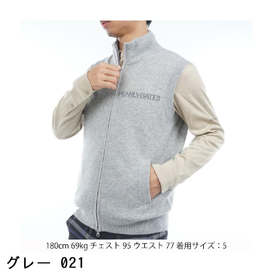 新品PEARLY GATES サイズ1カシミヤ混総柄ニットベスト ¥37.400 PEARLY GATES（パーリーゲイツ） ローカルポリ 線画馬柄ニットベスト