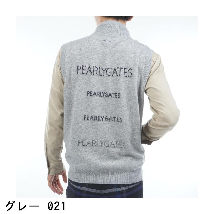 新品PEARLY GATES サイズ1カシミヤ混総柄ニットベスト ¥37.400 PEARLY GATES（パーリーゲイツ） ニット ベスト 総柄 ブラック系 0