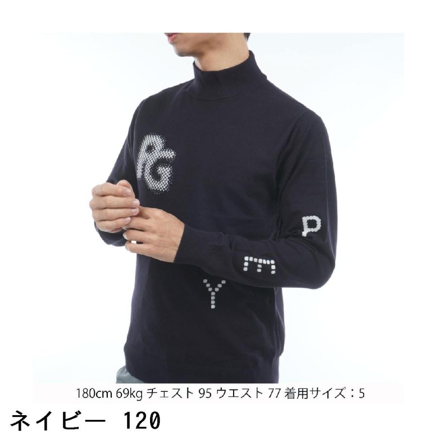 PEARLY GATES（パーリーゲイツ） 部分ジャカード カシミヤタッチ