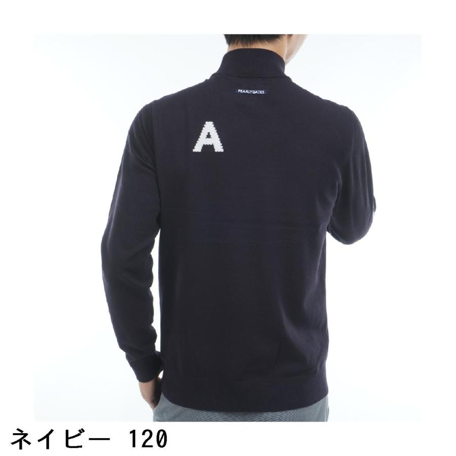 PEARLY GATES（パーリーゲイツ） 部分ジャカード カシミヤタッチ