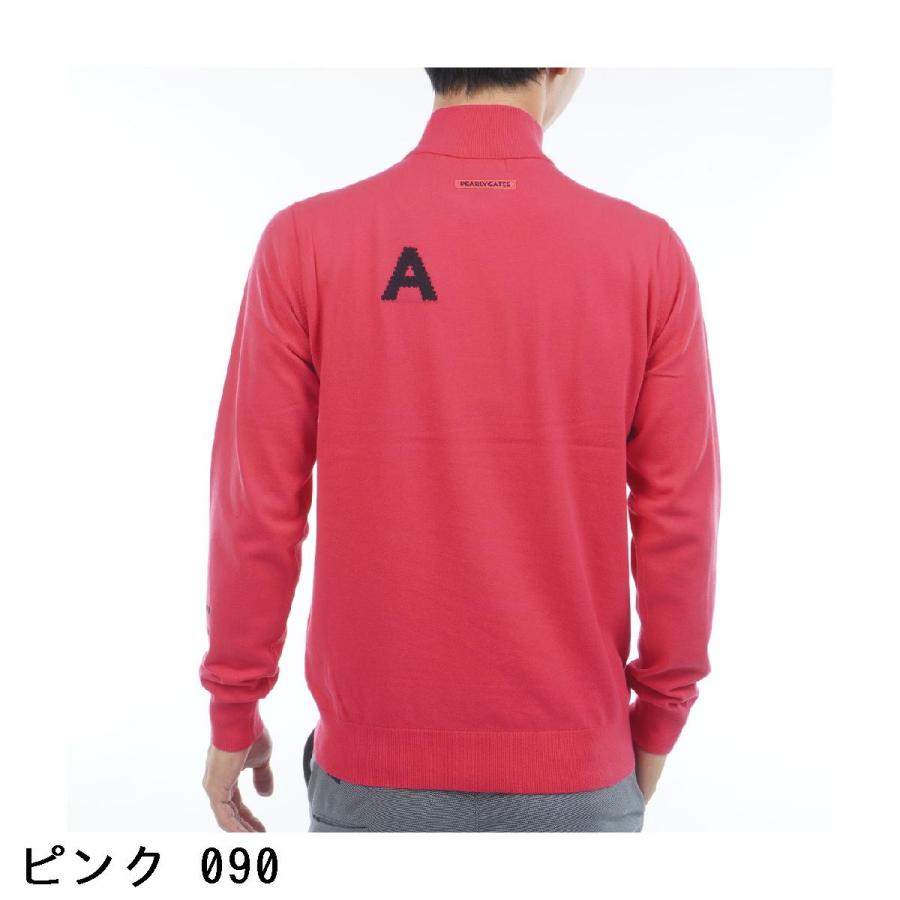 PEARLY GATES（パーリーゲイツ） 部分ジャカード カシミヤタッチ