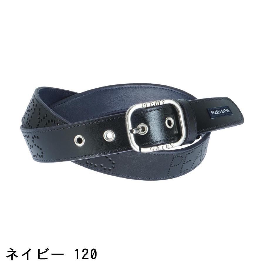PEARLY GATES（パーリーゲイツ） ドットロゴレザーベルト : PEARLY