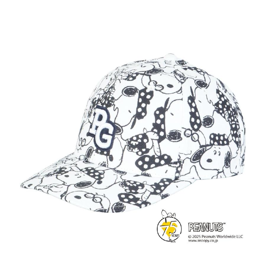 パーリーゲイツ スヌーピー キャップ PEARLY GATES パーリーゲイツ SNOOPY総柄ツイルキャップ : PEARLY