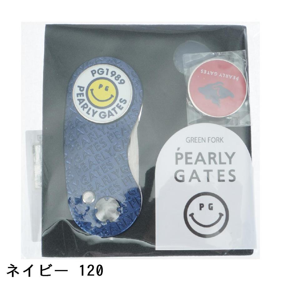 PEARLY GATES（パーリーゲイツ） ロゴ グリーンフォーク&マーカー