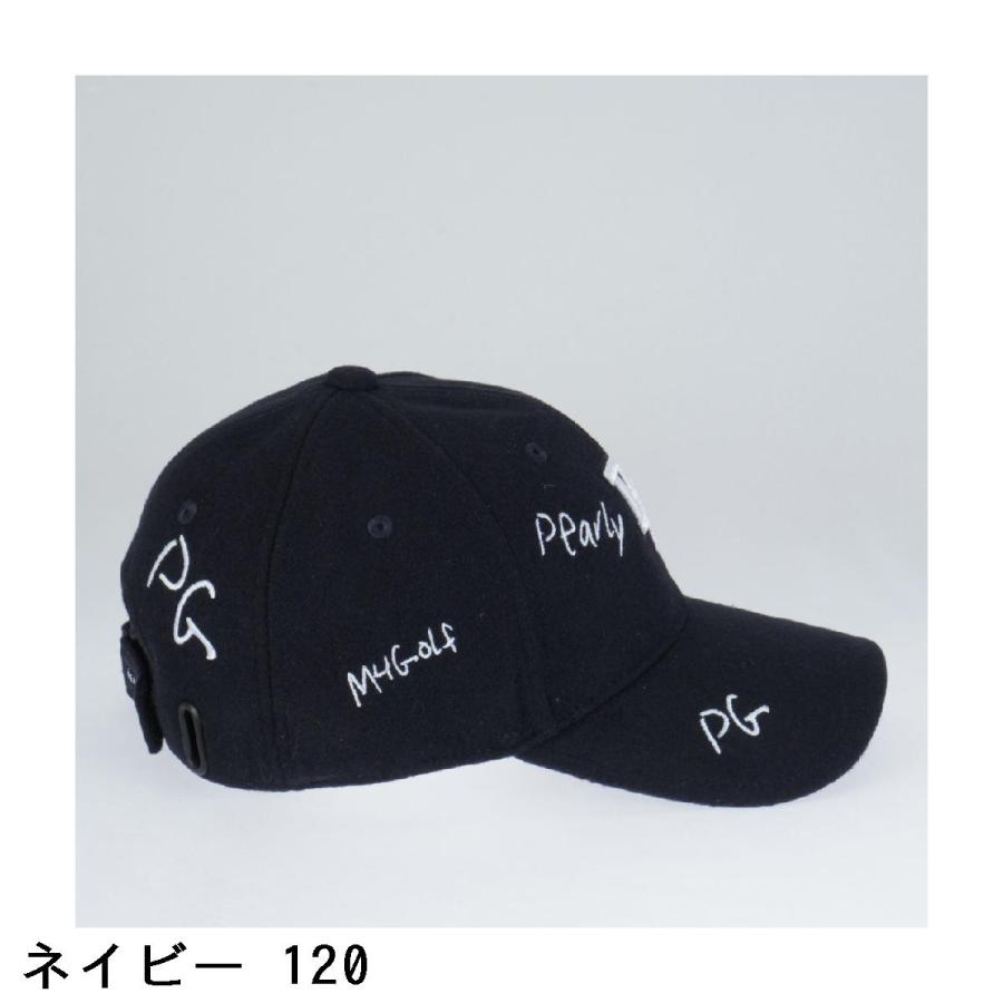 PEARLY GATES（パーリーゲイツ） ロゴ刺繍起毛キャップ : PEARLY GATES