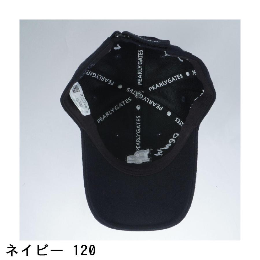 PEARLY GATES（パーリーゲイツ） ロゴ刺繍起毛キャップ : PEARLY GATES