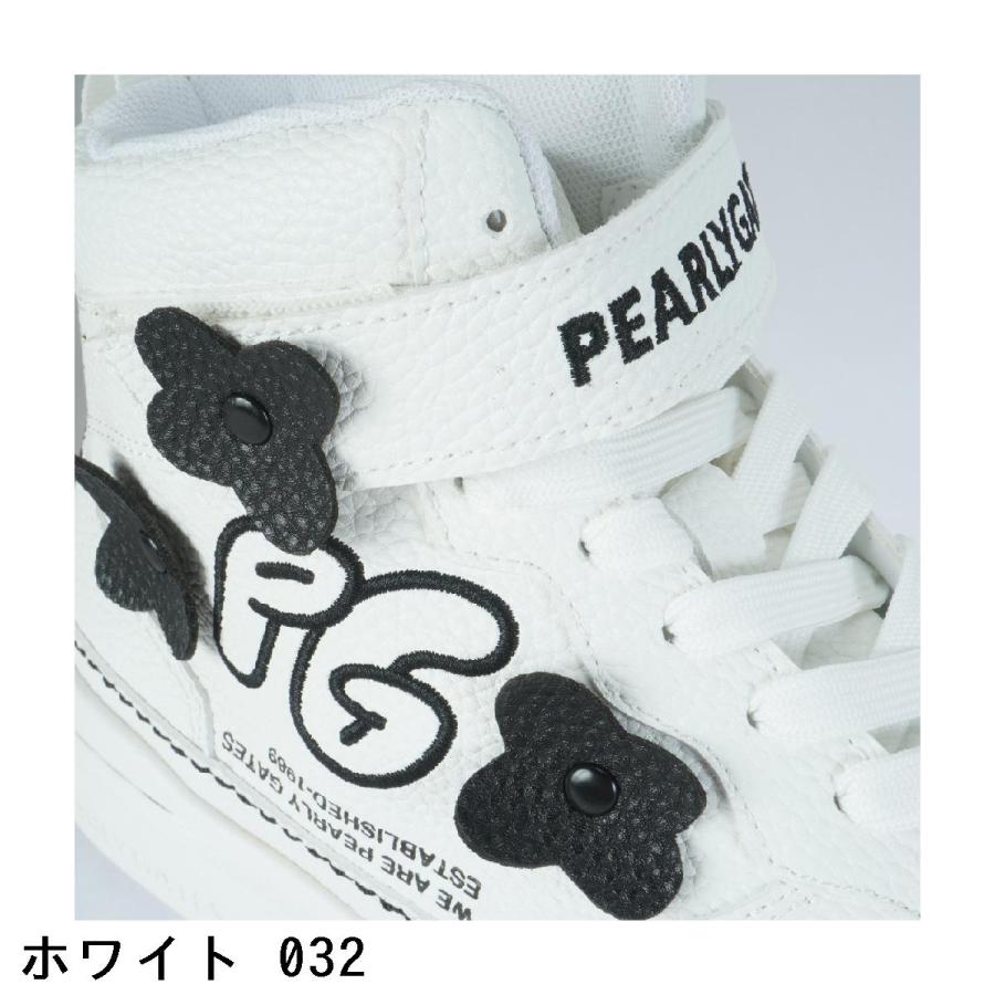 PEARLY GATES（パーリーゲイツ） ロゴ×花柄ハイカットシューズ