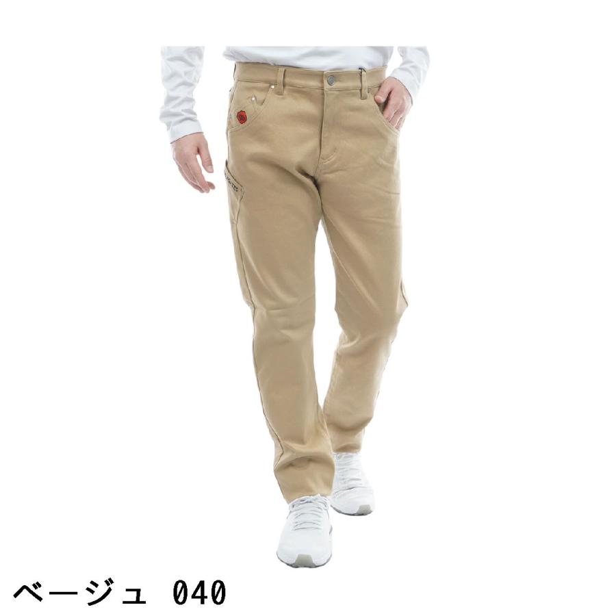 【新品未使用】パーリーゲイツ　ストレッチサテン表ピーチ　ノータックパンツ PEARLY GATES（パーリーゲイツ） ストレッチサテン表スエードピーチ