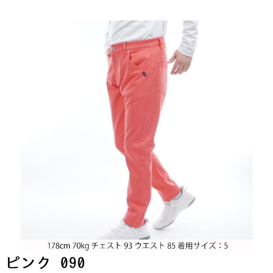 【新品未使用】パーリーゲイツ　ストレッチサテン表ピーチ　ノータックパンツ PEARLY GATES（パーリーゲイツ） ストレッチサテン表スエードピーチ