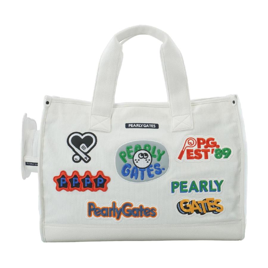 PEARLY GATESパーリーゲイツ ロッカーバッグ　カートバッグ ワッペン PEARLY GATES（パーリーゲイツ） ロゴワッペンロッカーバッグ : PEARLY