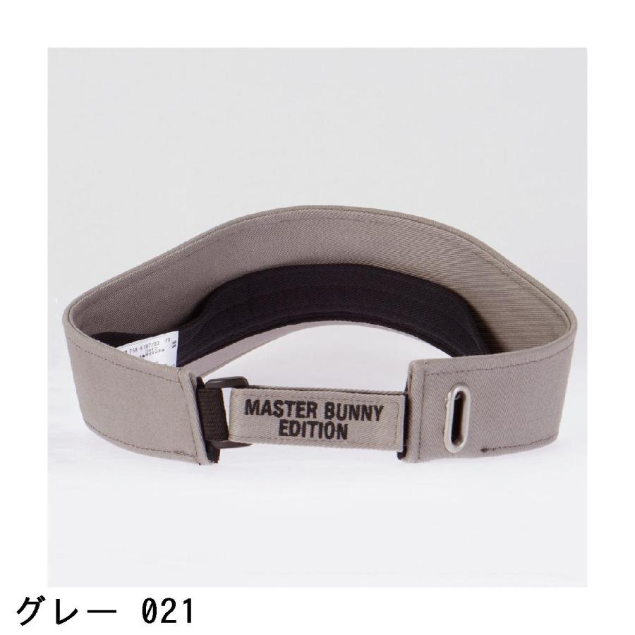 MASTER BUNNY EDITION グレー バイザー マスターバニーエディション ゴルフウェア サンバイザー 秋 冬 BOXロゴ