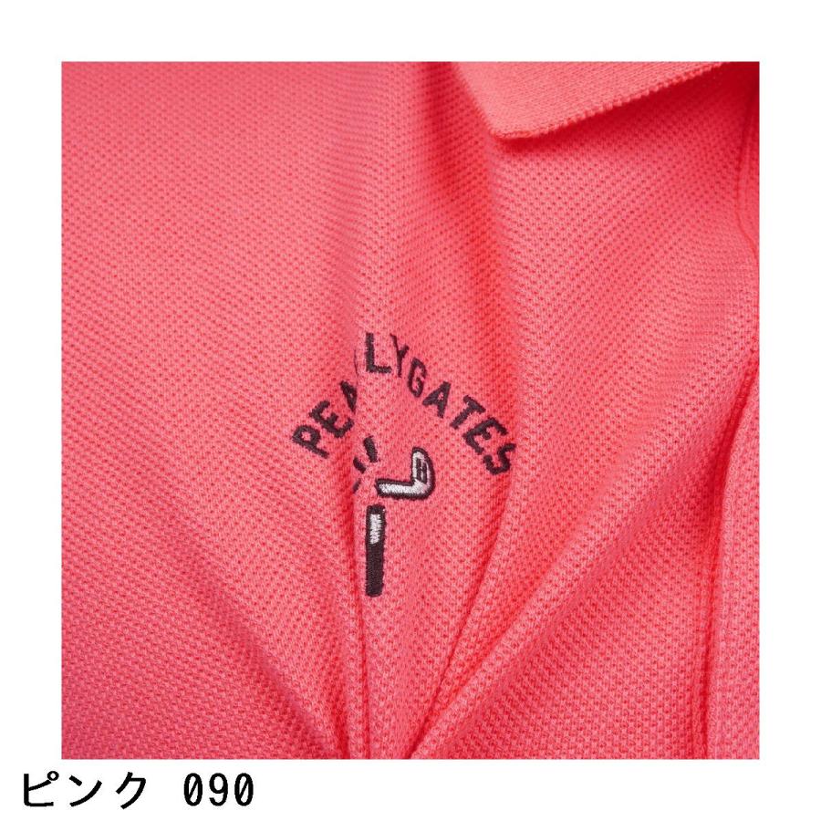 PEARLY GATES（パーリーゲイツ） 鹿の子 半袖ポロシャツ : PEARLY