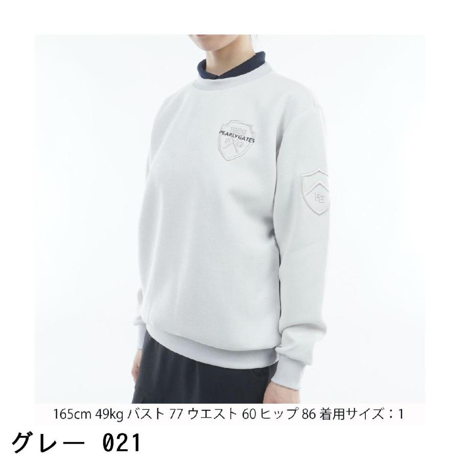 パーリーゲイツ PEARLY GATES NOモノフィラアヤクッション 長袖スウェット レディス_4