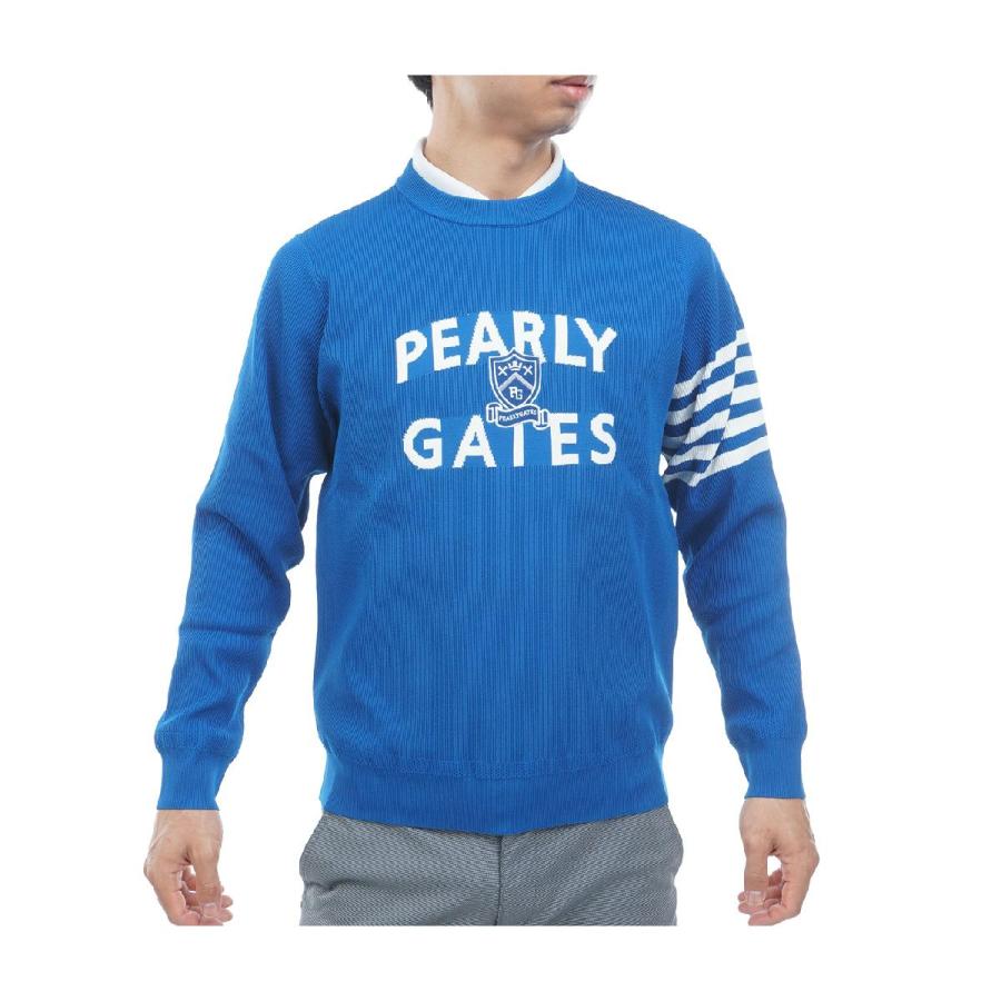 PEARLY GATES（パーリーゲイツ） エンブレム プルオーバークルーネック