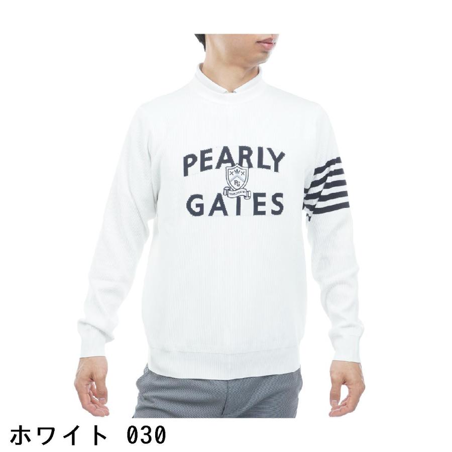 PEARLY GATES（パーリーゲイツ） エンブレム プルオーバークルーネック