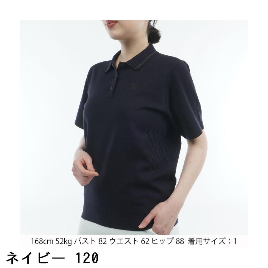 パーリーゲイツ PEARLY GATES ポリエステルヤーン 半袖ポロセーター レディス_2