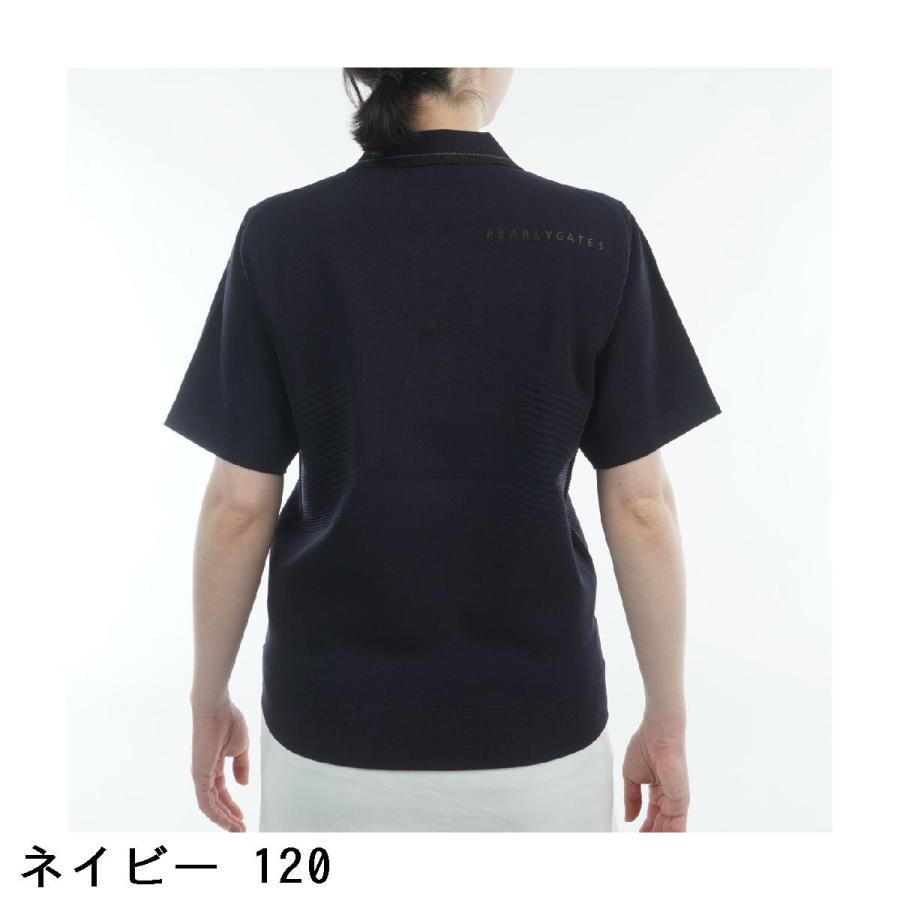 パーリーゲイツ PEARLY GATES ポリエステルヤーン 半袖ポロセーター レディス_4