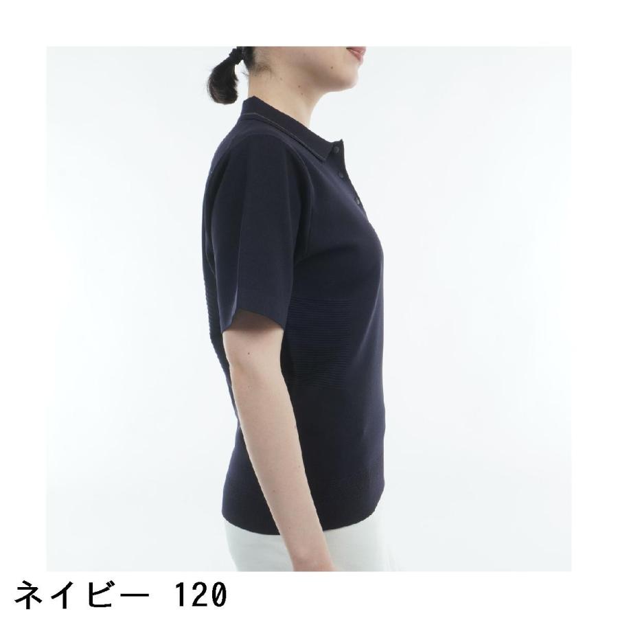 パーリーゲイツ PEARLY GATES ポリエステルヤーン 半袖ポロセーター レディス_5