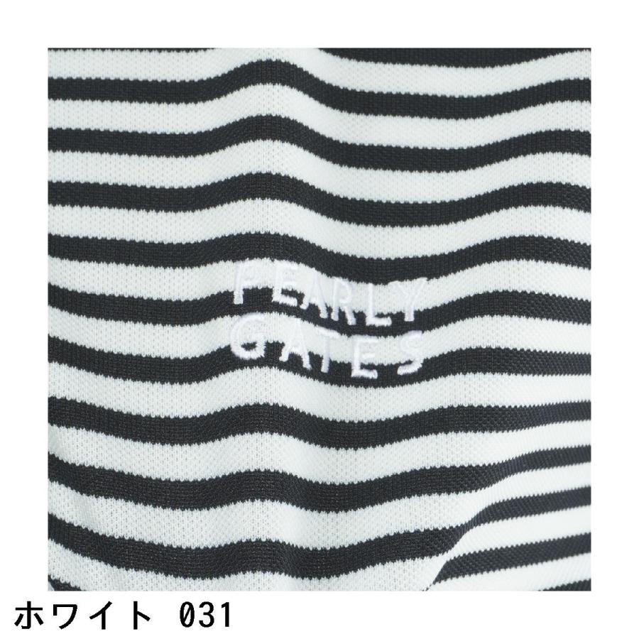 パーリーゲイツ PEARLY GATES PGisPG 鹿の子ベアボーダー 半袖ポロシャツ レディス_9