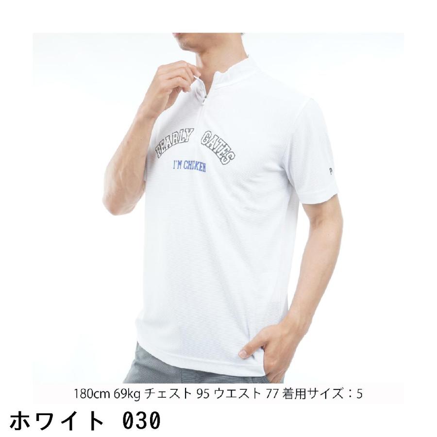 PEARLY GATES（パーリーゲイツ） メッシュ半袖モックネックシャツ