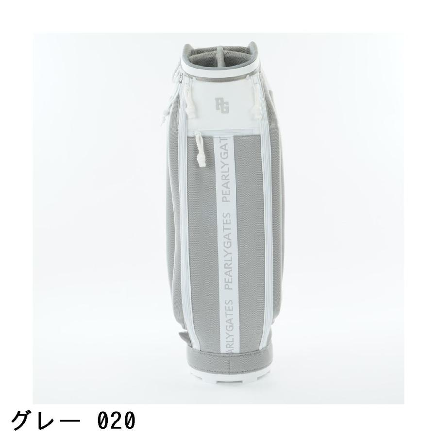 PEARLY GATES メッシュキャディバッグ グレー PEARLY GATES（パーリーゲイツ） メッシュ×ラバー調 キャディバッグ