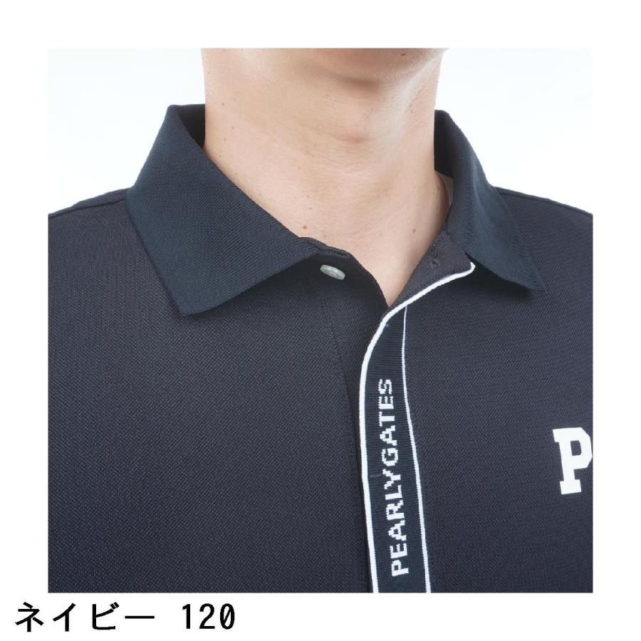 PEARLY GATES 鹿の子 半袖ポロシャツ ネイビー パーリーゲイツ PEARLY GATES（パーリーゲイツ） 鹿の子 半袖ポロシャツ : PEARLY