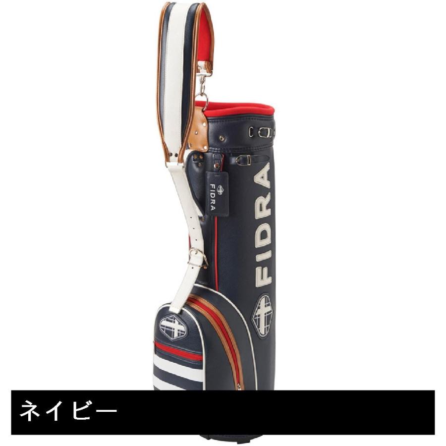 FIDRA（フィドラ） ボーダー柄クラシックキャディバッグ L386003