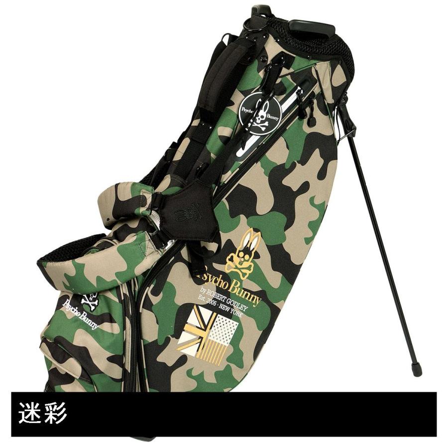 Psycho Bunny 迷彩キャディバッグ Psycho Bunny サイコバニー キャディバッグ エナメル CAMO BUNNY