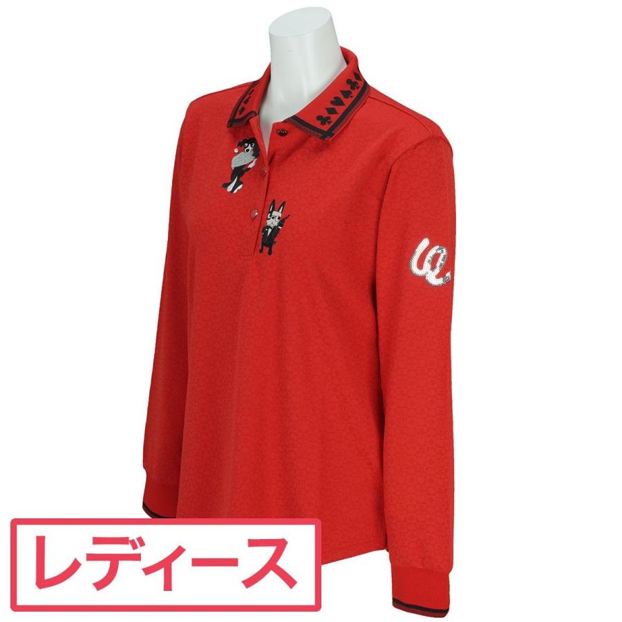 爆買い Muスポーツ レディス M U Sports Muスポーツ トランプ柄 長袖ポロシャツ 長袖ポロシャツ レディス 鷹巣町 2ed38e81 Tegsat Com Br