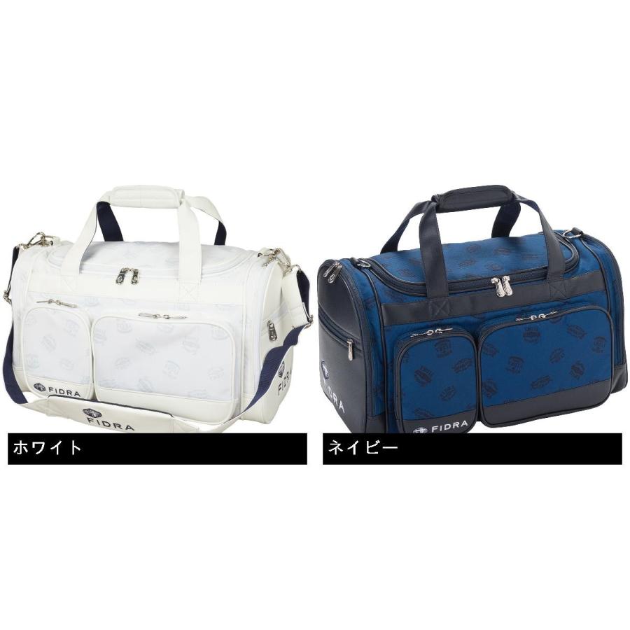 フィドラ FIDRA ボストンバッグ ホワイト/ネイビー Amazon.co.jp
