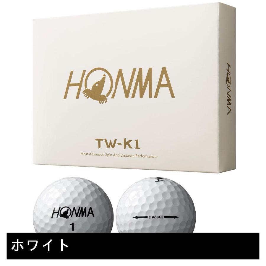Honma TW-K1 プレミアム 3ピース ゴルフボール　本間ゴルフ　2ダース HONMA GOLF（本間ゴルフ） HONMA HONMA TW-K1ボール : GDOゴルフ