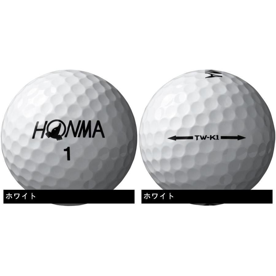 Honma TW-K1 プレミアム 3ピース ゴルフボール　本間ゴルフ　2ダース HONMA GOLF（本間ゴルフ） HONMA HONMA TW-K1ボール : GDOゴルフ
