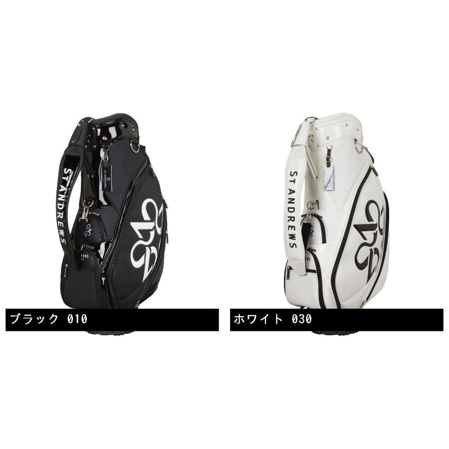 ST ANDREWS ホワイト キャディバッグ St ANDREWS セントアンドリュース ゴルフ キャディバッグ メンズ