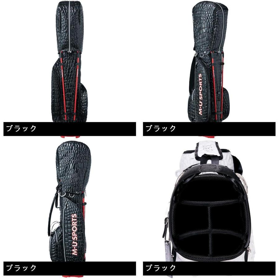 MUスポーツ M.U SPORTS クロコ型キャディバッグ レディス : GDOゴルフ