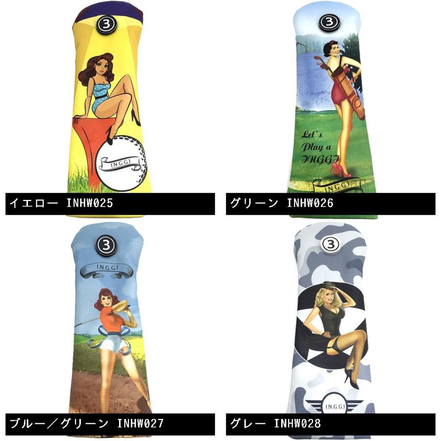 ing インギ INGGI PINUP GIRL ヘッドカバー FW用 : GDOゴルフショップ 