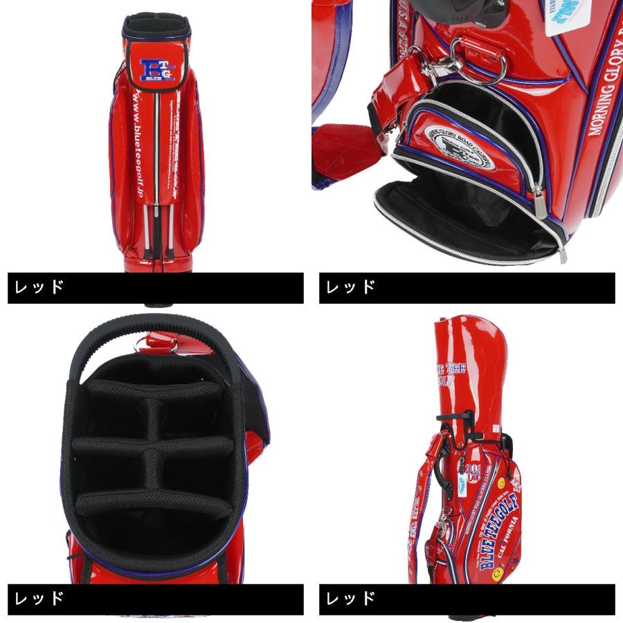 BLUE TEE GOLF エナメルキャディーバッグ スタンド型 BLUE TEE GOLF（ブルーティーゴルフ） エナメルスタンドキャディバッグ