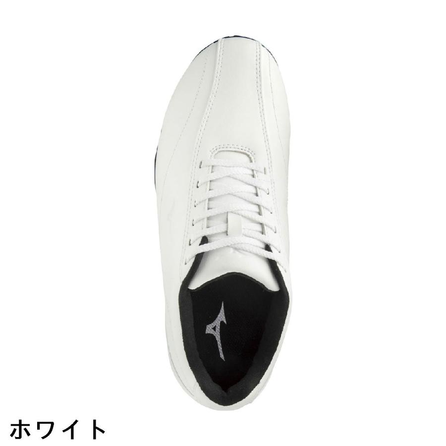 Mizuno ワイドスパイク 25.0cm ホワイト MIZUNO（ミズノ） MIZUNO WALKING STYLE 001 ゴルフシューズ メンズ