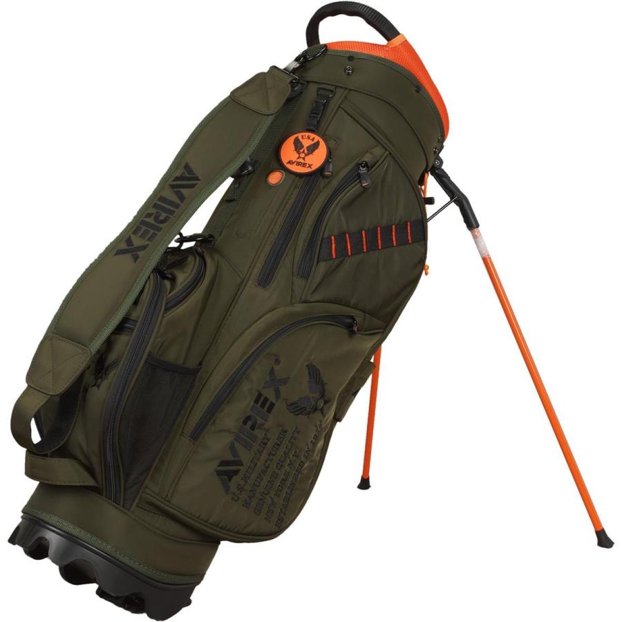 アビレックス ゴルフ AVIREX GOLF スタンドキャディバッグ : GDOゴルフ