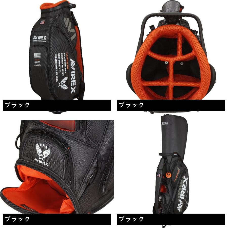 アビレックス ゴルフ AVIREX GOLF キャディバッグ : GDOゴルフショップ