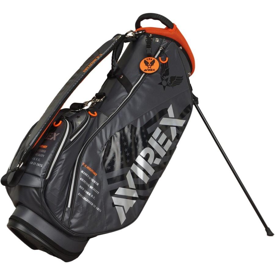 アビレックスゴルフ　スタンドキャディバッグ アビレックス ゴルフ AVIREX GOLF スタンドキャディバッグ : GDOゴルフ